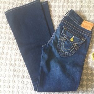 True Religion flared stretch denim jeans